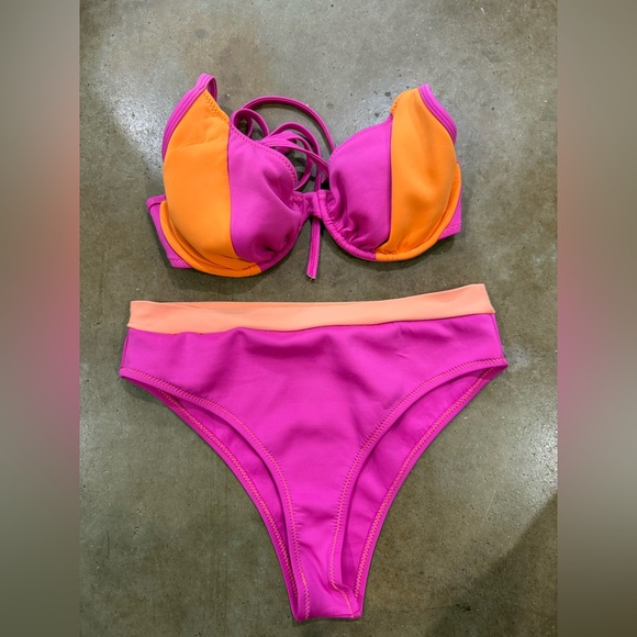Body Glove Pink and Peach Bikini - Picture 1 of 2